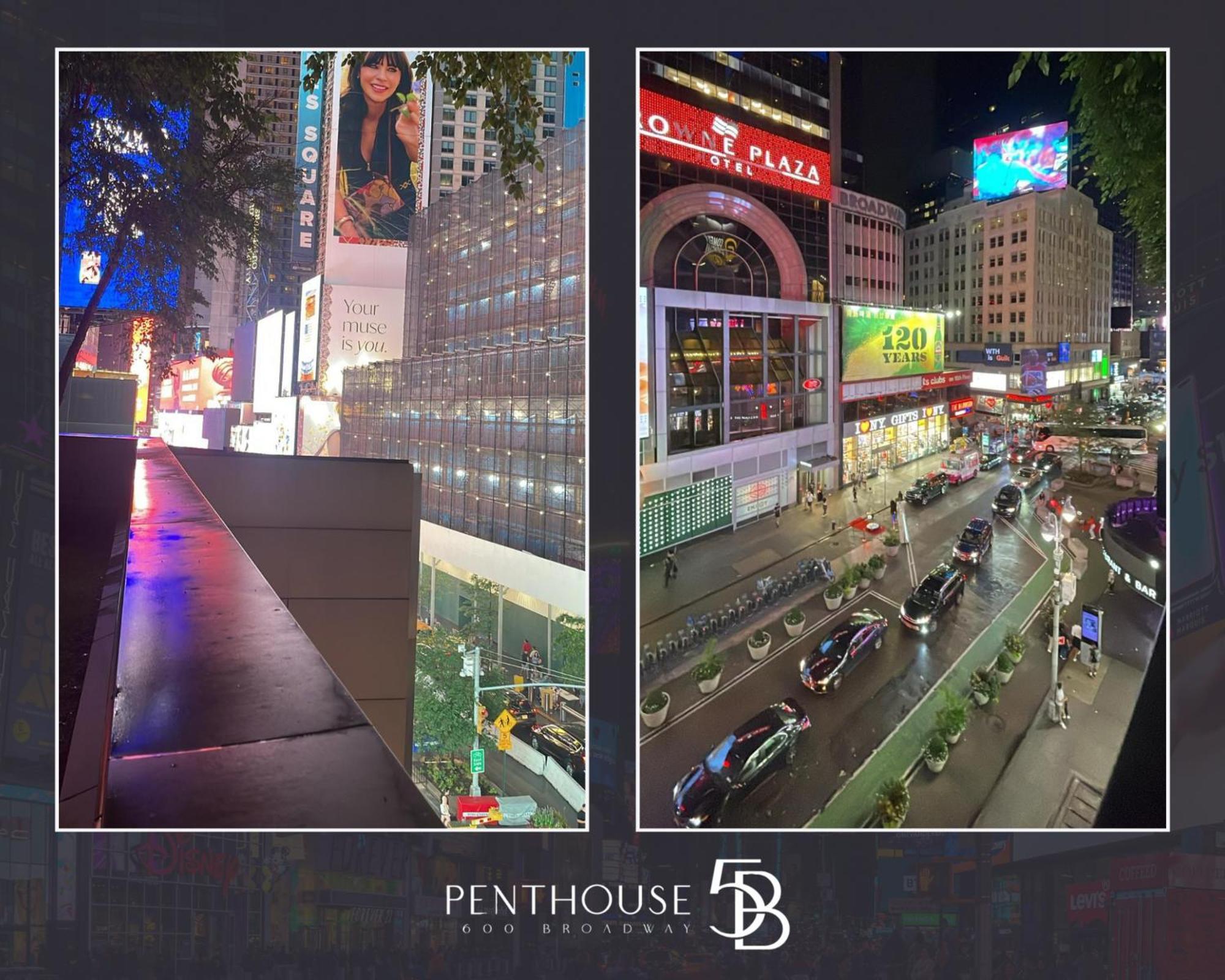 Times Square - Broadway Iconic Penthouse! Lejlighed New York Eksteriør billede